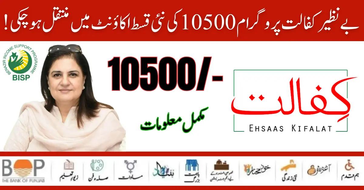 Benazir Kafaalat 10500 Registration Form Check CNIC OnlineΒ