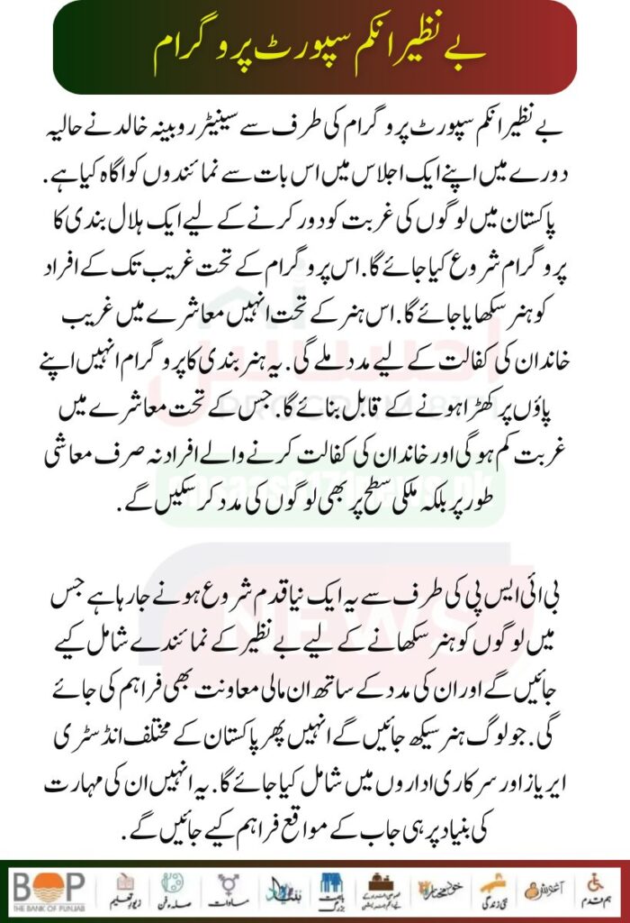 BISP Skill Development Program